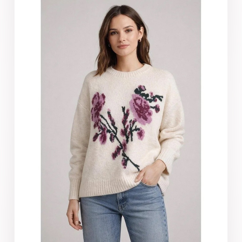 Ted Baker London Floral Jacquard Sweater